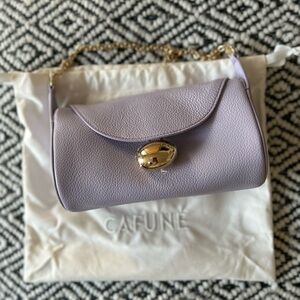 Cafune Mini Drop Duffel Lilac Leather Shoulder Bag